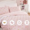 LISM Bedding Sets with Comforter,Sheets,Pillowcase and Sham for Girls - 2 of 4