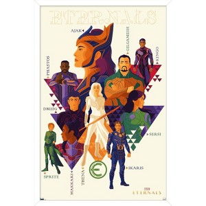 Trends International Marvel Eternals - Minimalist Framed Wall Poster Prints - 1 of 4
