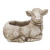 Classic Home and Garden Cement Buddies Indoor/Outdoor Planter with Drainage Hole, Cow - 4 of 4