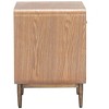 Side Table Brown 20.1"H – Modern Square MDF & Steel Table With Drawer & Shelf By Zuo Modern - 2 of 4