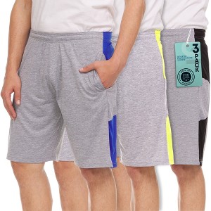 Men's Athletic Shorts with Pockets Quick Dry Fit Moisture Wicking Gym Workout Shorts for Men for Basketball, Running, Pack of 3 - 1 of 4