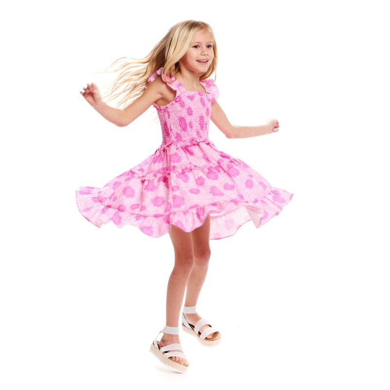 Andy & Evan  Toddler Floral Tiered Maxi Dress, 5 of 6