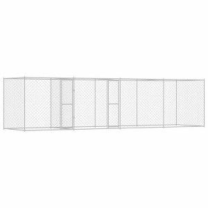 Dog Cage Silver 600 x 200 x 200 cm Galvanised Steel - 1 of 4