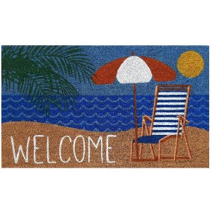 Briarwood Lane Summer Coir Doormat 30x18 Welcome Beach For Summer Coir Doormat - 1 of 2