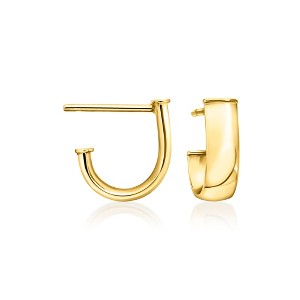Ross-Simons Italian 10kt Yellow Gold Huggie J-Hoop Earrings - 1 of 3