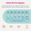 MAM Silicone Baby Bottle Nipple - 4pk - 3 of 4