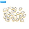 Unique Bargains Glass Craft Embellishments Flat Back Four Claws Teardrop Gems 20 Pcs - 3 of 4