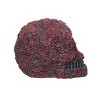 Transpac Light Up Skull with Roses Decorative Figurine for Halloween Tabletop Decor Battery Operated Unique Gift - 3 of 4