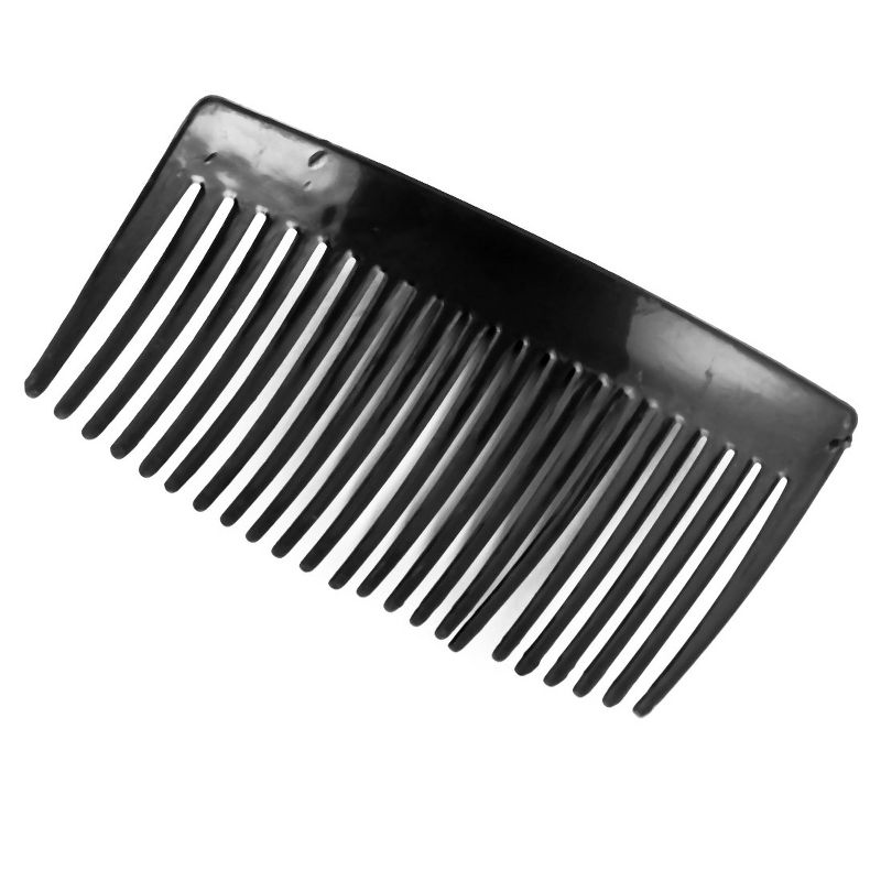 Unique Bargains Women's Plastic Handmade 23 Tooth DIY Jewelry Accessories Hair Combs Black 8 Pcs, 3 of 5