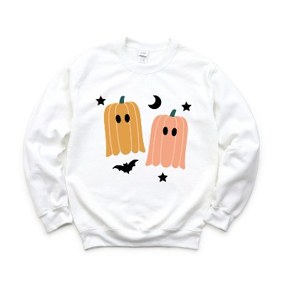 Simply Sage Market Women's Graphic Sweatshirt Pumpkin Ghost