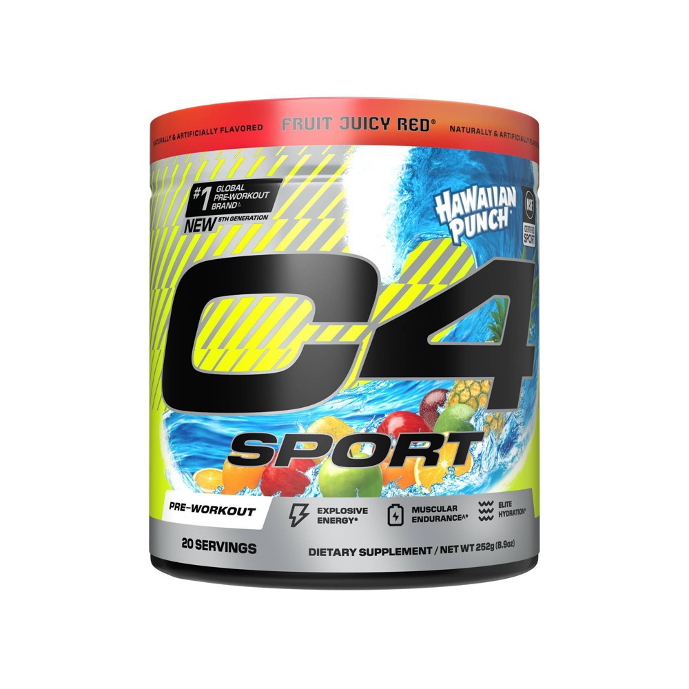 Photos - Vitamins & Minerals Cellucor C4 Sport Pre-Workout - Hawaiian Punch Fruit Juicy Red - 8.9oz/20