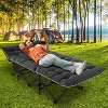 Sportneer Oversized Adults Sleeping Camping Cot with Mattress, Camping Portable Bed Frame Cot for Guests Adults Rollaway Bed - 3 of 4