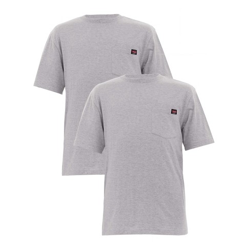 Wrangler Workwear Men's Short Sleeve Pocket Tee 2-pack Bundle : Target