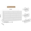 12 Drawer Dresser for Bedroom, 61 Inch Wood Dresser with Power Outlet, Wide Dresser Chest of Drawers - 2 of 3