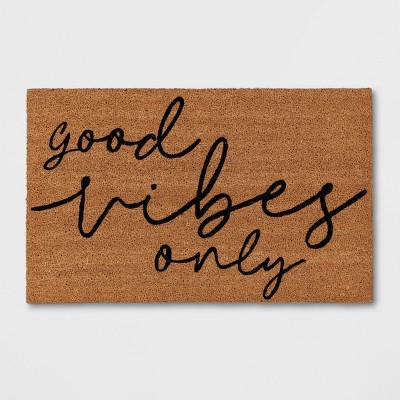 Good Vibes Only | Welcome Mat | Funny Doormat | Custom Doormat | Cute  Doormat | Outdoor Mat | Housewarming Gift