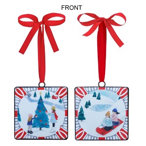 12-Piece Christmas Iron Ornament Collection 5" SQ by Melrose - 1 of 3