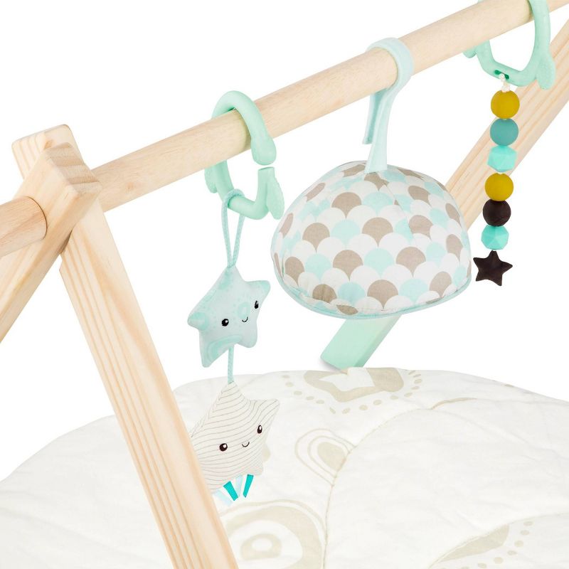 B. baby Wooden Play Gym with Sensory Toys &#38; Mat - Starry Sky, 5 of 8