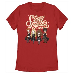 Women's Harry Potter Stand Together Anime Friends T-Shirt - 1 of 4