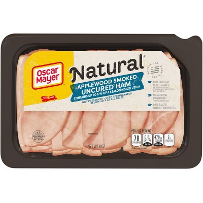 Oscar Mayer Natural Applewood Smoked Uncured Ham - 8oz