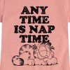 Girls' - Garfield - Nap Sketch Fitted Short Sleeve Graphic T-Shirt - 2 of 4