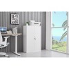 42" Metal Garage Storage Cabinet, 2-Door Locking Steel Tool Cabinet with Adjustable Shelves for Garage, Home, Office & School - 3 of 4