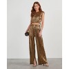 VICI Womens Sinclair Metallic Plisse Crop Blouse - 2 of 4