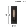 Possini Euro Design Faizah Industrial Wall Light Sconces Set of 2 Bronze Hardwire 4 1/2" Fixture for Bathroom Bedside Kitchen - 4 of 4