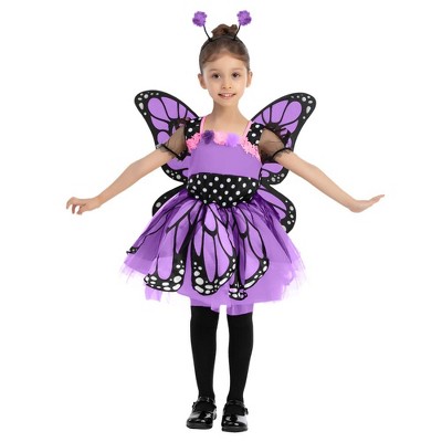 Joyfy Halloween Costume Girls' Butterfly Costume for Halloween Dress Up Party - Girl Sweet Butterfly Costume