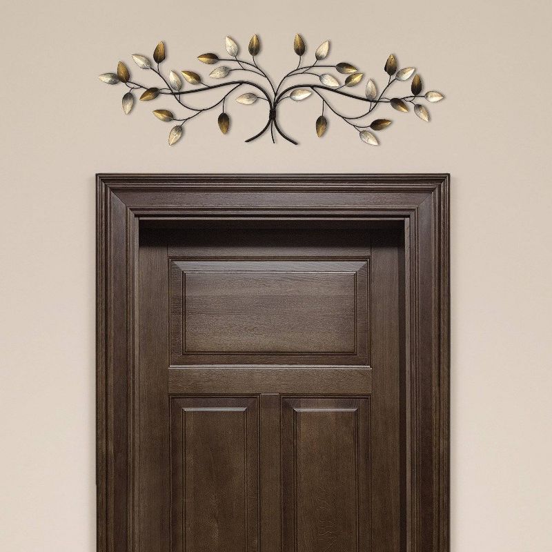 Blowing Leaves Over the Door Wall Decor Gold/Black/Silver - Stratton Home Decor, 3 of 6