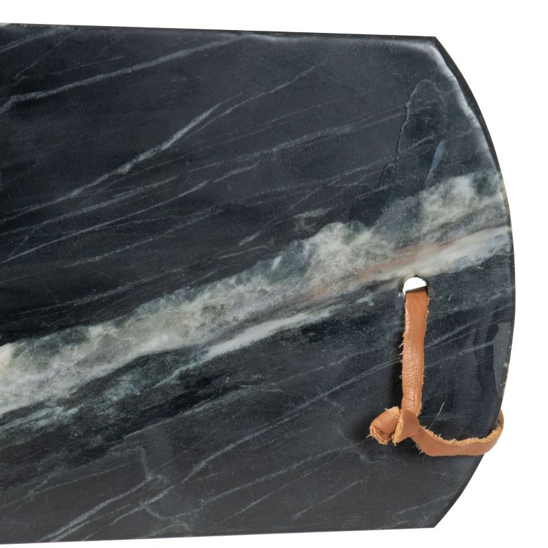 Large Rectangle Black Marble Serving Cutting Board - Foreside Home & Garden, 2 of 6