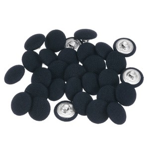 Unique Bargains Suit Dress Blouse Aluminum Fabric Cloth Covered Sewing Buttons 30 Pcs - 1 of 4