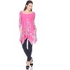 Women's Scoop Neck Printed Yanette Tunic Top - White Mark - 2 of 3