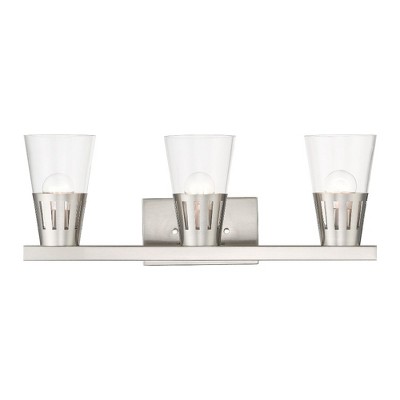 Livex Lighting Bennington 3 - Light Vanity in  Natural Brass
