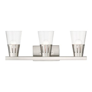 Livex Lighting Bennington 3 - Light Vanity in  Brushed Nickel - 1 of 4