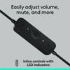 Logitech H570e USB Wired Mono Headset, USB-C, Noise-Canceling Mics, Inline Controls, Certified for Microsoft Teams, Black - 4 of 4