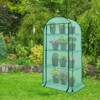 EAGLE PEAK 4 Tier Greenhouse, 31.5"x17.7"x63.0", Green PE Cover - 2 of 4