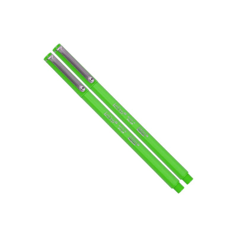 Marvy Uchida Le Pen Felt Pen Ultra Fine Point Light Green Ink 2/Pack (7655877A), 1 of 6