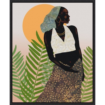 Amanti Art Her Grace by Alonzo Saunders Canvas Wall Art Print Framed 16 x 20-in.