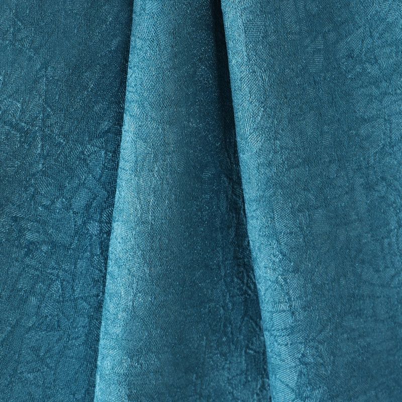 Rustic Bohemian Textured Room Darkening Semi-Blackout Curtains, Set of 2 by Blue Nile Mills, 4 of 6