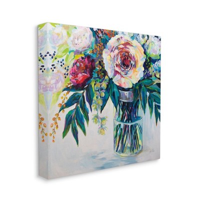 Stupell Industries Vibrant Multi-Color Spring Bouquet Abstract Painting