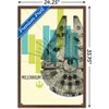 Trends International Star Wars: Mid-century Modern - Millennium Falcon Framed Wall Poster Prints - 3 of 4