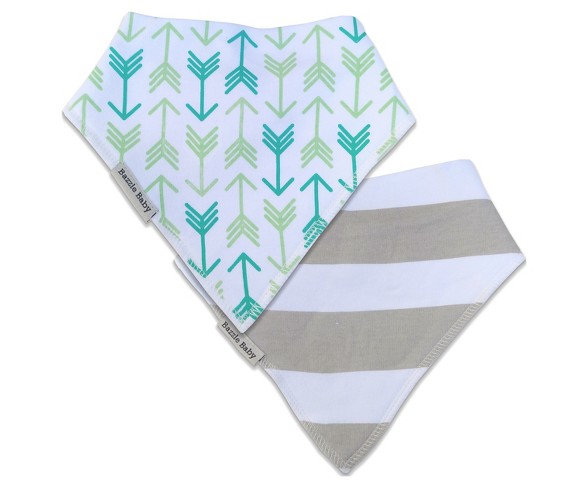 Bazzle Baby Banda Bib Set Arrows & Stripes - 2pk