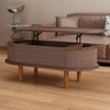 Hrinhom 40"W Coffee Table,Center Table with Hidden Compartment - 3 of 4