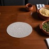 Unique Bargains Trivet Round Rope Woven Mat Cotton Non-woven Fabric 7.87"x7.87"x0.31" - 2 of 3