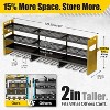 Large 49''W Power Tool Organizer Wall Mount | Storage Rack with 12 Cordless Drill Holder | 4-Tier - 2 of 4
