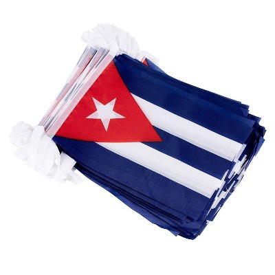 Juvale 100-Piece Cuban String Flags Cuba Garland Pennant Banner for Indoor Outdoor, 5.75 x 8 in, 82 Feet