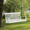 Resenkos 2-Seater Porch Swing, Outdoor Patio Swing Chair, Slatted Seat, , Heavy Duty 440lb Capacity, - 3 of 4