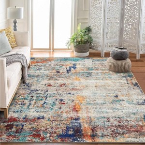 Washable area carpet, abstract carpet, soft living room carpet, living room bedroom dining room carpet - 1 of 4