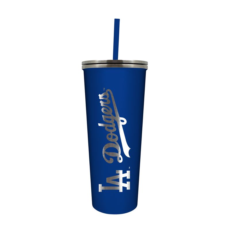 MLB Los Angeles Dodgers 24oz Skinny Tumbler with Straw, 1 of 2