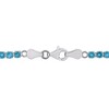 EVERLY JEWELRY | Sterling Silver 4 3/5 CT TGW London Blue Topaz Bracelet With Chain, 7.25-inch - 4 of 4